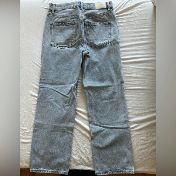 Express High Rise Straight Ankle Jeans - Picture 2 of 3